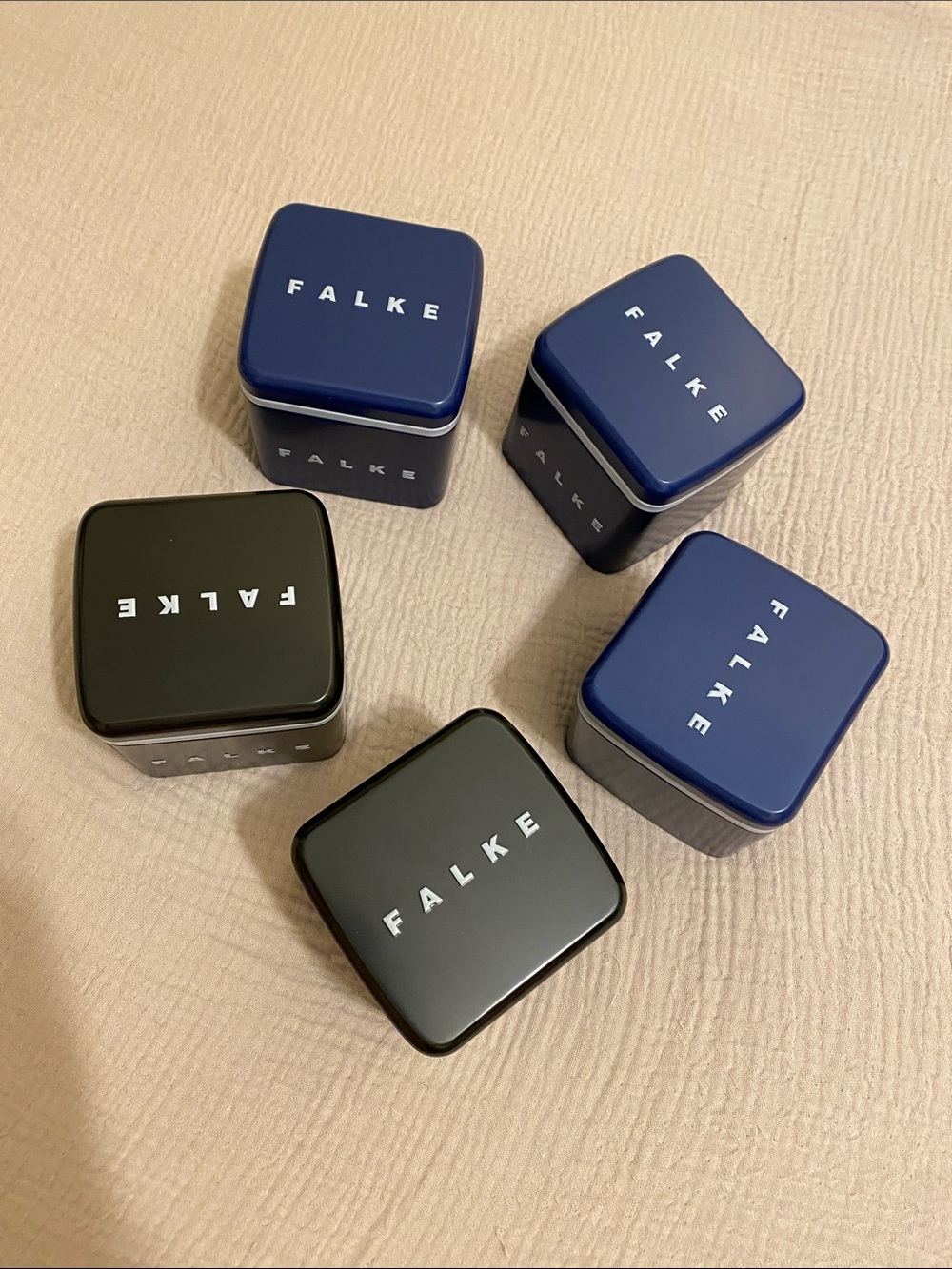 FALKE METAL EMPTY  BOXES. Perfect for storage small items.